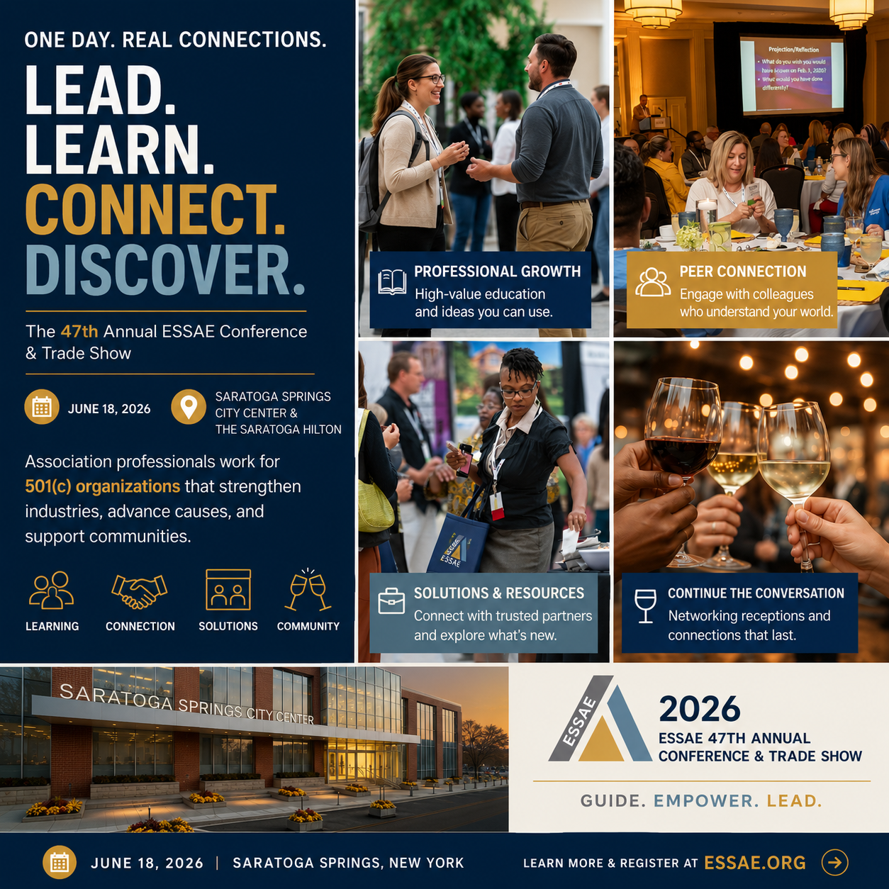 One Day. Connect. Learn. Annual Conference Promo graphic